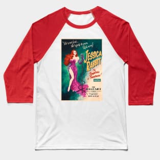 Jessica Rabbit at the Ink & Paint Club Baseball T-Shirt